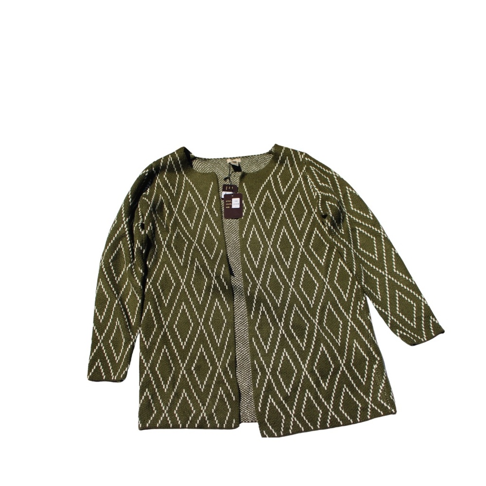Escio Green Cardigan Jacket